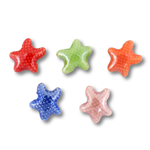 Perlen Keramik Seestern Multicolour