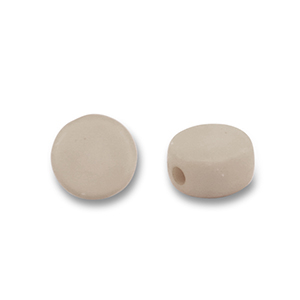 Acryl Perlen Disc Taupe grey
