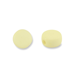 Acryl Perlen Disc Vanilla yellow