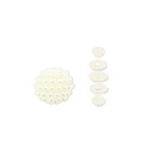 Acryl Perlen im Perlen-Look Off white