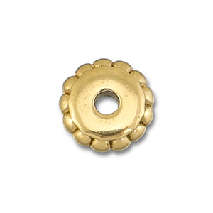 Stainless Steel - Rostfrei Stahl Perlen Spacer 7mm Gold