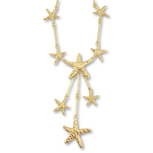 Statement Gliederkette Seestern Gold