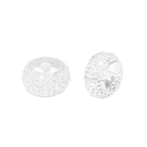 Resin Perlen Rondell 12mm Transparent