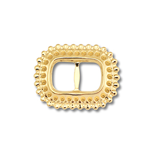 Stainless Steel - Rostfrei Stahl Schmuckzubeh&ouml;r Zwischenst&uuml;ck Oval Gold