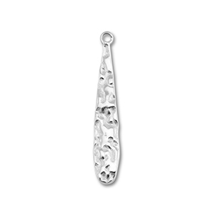 Stainless Steel - Rostfrei Stahl Anh&auml;nger Tropfenform Silver