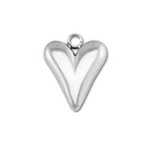 Stainless Steel - Rostfrei Stahl Anh&auml;nger Herz Silver