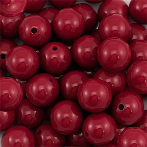 18 mm DQ Acrylperlen Wine red