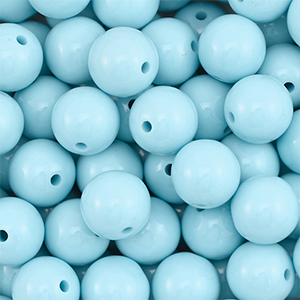 14 mm DQ Acrylperlen Pastel blue