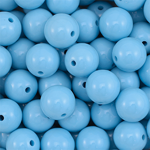 16 mm DQ Acrylperlen Blue