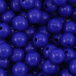 10 mm DQ Acrylperlen Dark blue