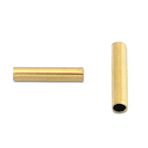 Stainless Steel - Rostfrei Stahl Perlen Tube 8mm Gold