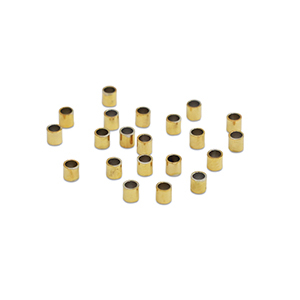 Stainless Steel - Rostfrei Stahl Perlen Quetschperlen Tube 2mm Gold