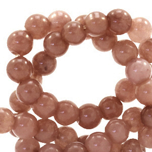 Naturstein Perlen 4mm Taupe brown