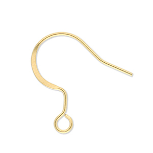Stainless Steel - Rostfrei Stahl Schmuckzubeh&ouml;r Ohrringe / Ohrh&auml;nger mit &Ouml;se Gold