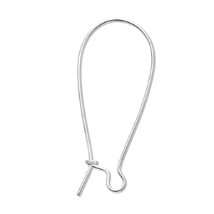 Stainless Steel - Rostfrei Stahl Schmuckzubeh&ouml;r Ohrh&auml;nger verschliessbar Silver