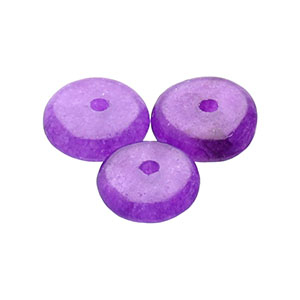 Naturstein Perlen Quarz Rondell Purple