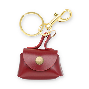 Schl&uuml;sselanh&auml;nger Handtasche Rust red-gold