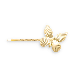 Haarschmuck Haarklammer Schmetterling Gold