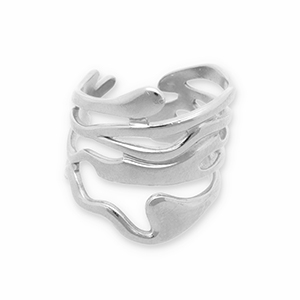 Ringe aus Stainless Steel - Rostfreiem Stahl Silver