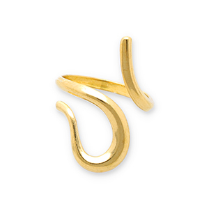 Ringe aus Stainless Steel - Rostfreiem Stahl Schlange Gold