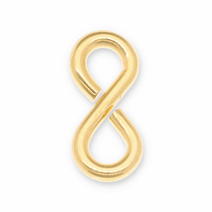 Eco-brass&reg; Metall Zubeh&ouml;r DQ Bindering "8" Gold (Nickelfrei)