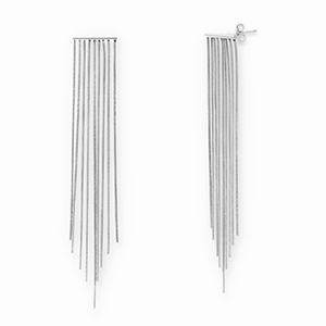 Ohrringe aus Stainless Steel - Rostfreiem Stahl Ohrstecker Silver