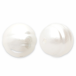 Imitationsperlen Rund White