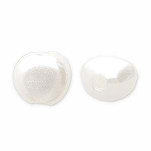 Imitationsperlen Nugget White