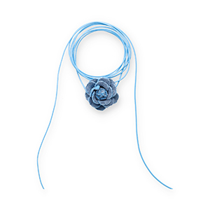 Blumen Halskette Blue