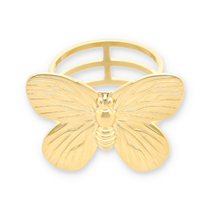 Schalringe aus Stainless Steel - Rostfreiem Stahl Schmetterling Gold