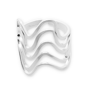 Ringe aus Stainless Steel - Rostfreiem Stahl Silver
