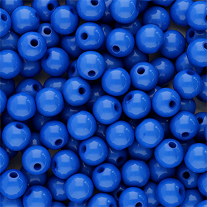 8 mm Acrylperlen Shiny Blue