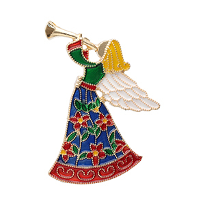 Broschen Engel Gold-multicolour