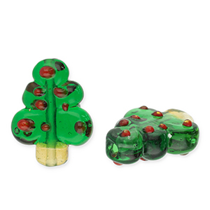 Glasperlen Weihnachtsbaum Dark green