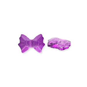 Fashion Facett Perlen Schleife Purple