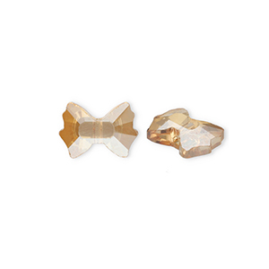 Fashion Facett Perlen Schleife Peachy beige-pearl shine coating
