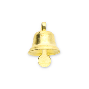 Metall Anh&auml;nger Weihnachtsglocke Gold