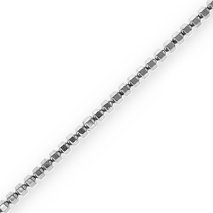 H&auml;matit Perlen Hexagon Silver