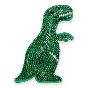 Statement hangers mit Strass Dino Dark green-crystal-black