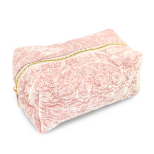 BY31&reg; Etui Sammt mit gestickten Kreisen Light pink