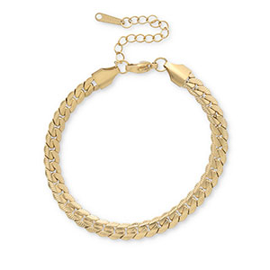Armb&auml;nder aus Stainless Steel - Rostfreiem Stahl Schlangenkette Gold