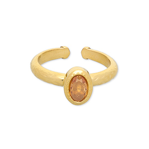 Ringe aus Stainless Steel - Rostfreiem Stahl Gold-light orange