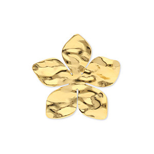 Ringe aus Stainless Steel - Rostfreiem Stahl Blume Gold
