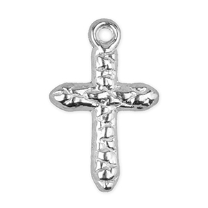 Stainless Steel - Rostfrei Stahl Anh&auml;nger Kreuz Silver