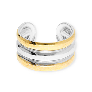 Ringe aus Stainless Steel - Rostfreiem Stahl Silver-gold