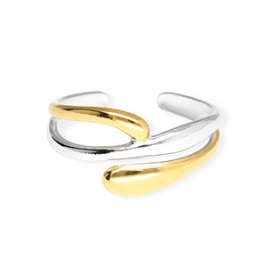 Ringe aus Stainless Steel - Rostfreiem Stahl Silver-gold