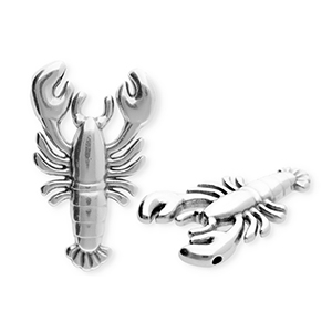 Metall Anh&auml;nger DQ&reg; Krebs Antiek zilver (nikkelvrij)