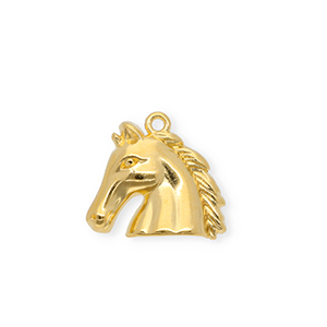 Metall Anh&auml;nger DQ&reg; Pferd Goud (nikkelvrij)