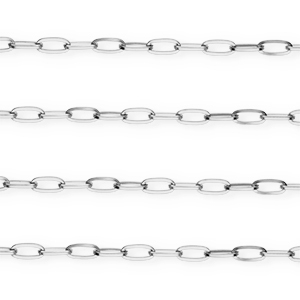 Gliederketten aus Stainless Steel - Rostfreiem Stahl Silver