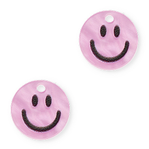 Plexx Anh&auml;nger Smiley Shiny lilac pink